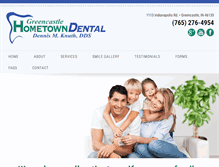 Tablet Screenshot of greencastlehometowndental.com